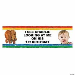 Cheapest 🛒 Eric Carle™ Brown Bear, Brown Bear, What Do You See Photo Custom Banner - Small 🎉