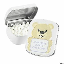 Buy ❤️ Personalized Teddy Bear Mint Tins - 24 Pc. 🎉