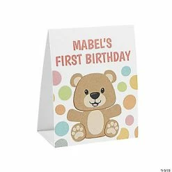 Deals 😀 Personalized Teddy Bear Table Tents – 12 Pc. 🥰