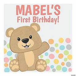 Brand new ⌛ Personalized Teddy Bear Backdrop Banner 🔥