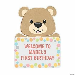 Cheapest 😉 Personalized Teddy Bear Welcome Sign 🥰