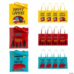 Discount 🌟 15" x 17" Large Nonwoven Adventure Laminated Tote Bags - 12 Pc. 🤩