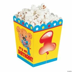 New 😍 1st 🎂 Birthday Bear Popcorn Boxes 👏
