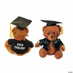 Best Sale 🥰 Personalized Graduation Stuffed Bear - Black 🎁