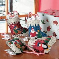 New 😍 6 1/2" Mini 🎅 Christmas Stocking Treat Bags - 12 Pc. 💯 -Designocracy Shop 6 1 2 mini christmas stocking treat bags 12 pc 4 3814 a02