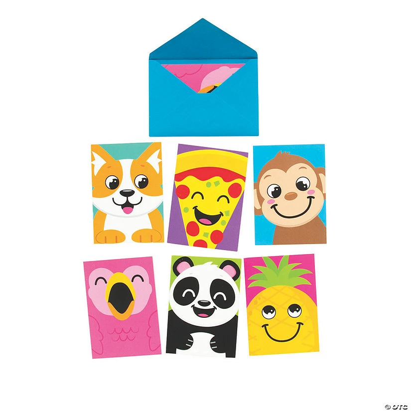 Buy π Cartoon Animal and Food Note Cards with Envelopes + 36 Pc. π₯° 1 Buy π Cartoon Animal and Food Note Cards with Envelopes + 36 Pc. π₯°