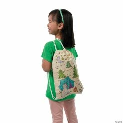 Buy ✔️ Color Your Own Medium Camp Canvas Drawstring Bags - 12 Pc. 🤩 -Designocracy Shop color your own medium camp canvas drawstring bags 12 pc 48 5072d a02