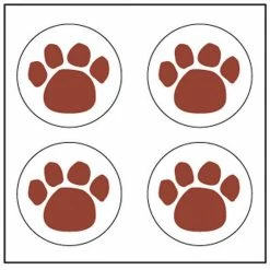 Cheapest ⭐ Creative Shapes Etc. - Incentive Stickers - Paw Print ✔️