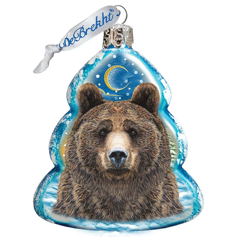Best deal ๐ Designocracy Bear Face Mercury Glass Ornament Wildlife Holiday Decor ๐ 1 Best deal ๐ Designocracy Bear Face Mercury Glass Ornament Wildlife Holiday Decor ๐