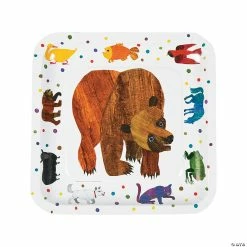 Designocracy Shop 48 Best Sale 🛒 Eric Carle Brown Bear, Brown Bear, What Do You See? Paper Dinner Plates - 8 Ct. ❤️