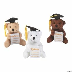 Deals 🥰 Graduation Stuffed Bears with Diploma Pocket - 12 Pc. 😉