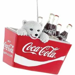Coupon 🧨 Kurt Adler CC2115 Polar Bear Cub in Coke Cooler Ornament, 2.75 Inches ⭐