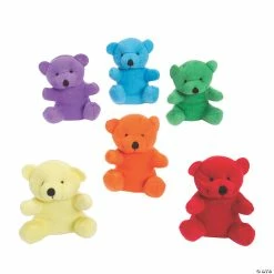 Best reviews of 👍 Mini Bright Stuffed Bears - 12 Pc. ⌛
