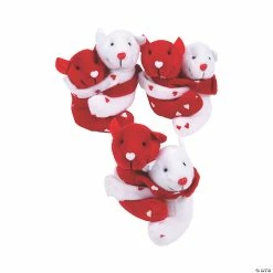 Best Sale ⌛ Mini Valentine’s Day Hugging Stuffed Bears - 12 Pc. ⭐