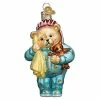 Deals 🔔 Old World 🎄 Christmas Glass Blown Ornaments Bedtime Teddy Bear (#12601) 🌟