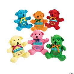 Best Pirce 🥰 Prayer Stuffed Bears with Prayer Card - 12 Pc. 🌟
