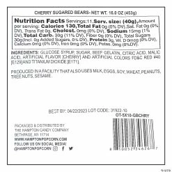 Designocracy Shop -Designocracy Shop sugar coated cherry gummy teddy bear candy 100 pc 14145368 a05