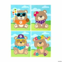 Discount 🔔 Teddy Bear Sticker Scenes - 12 Pc. ✨