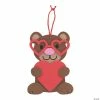 Coupon ✔️ Valentine Teddy Bear Ornament Craft Kit - Makes 12 ✔️
