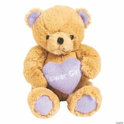 Best reviews of 🎁 Wedding Keepsake Stuffed Flower Girl Teddy Bear with Lavender Heart 🥰