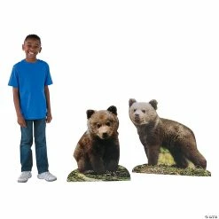 Wholesale ✨ Wild Encounters VBS Bear Cub Cardboard Stand-Ups - 2 Pc. 👍